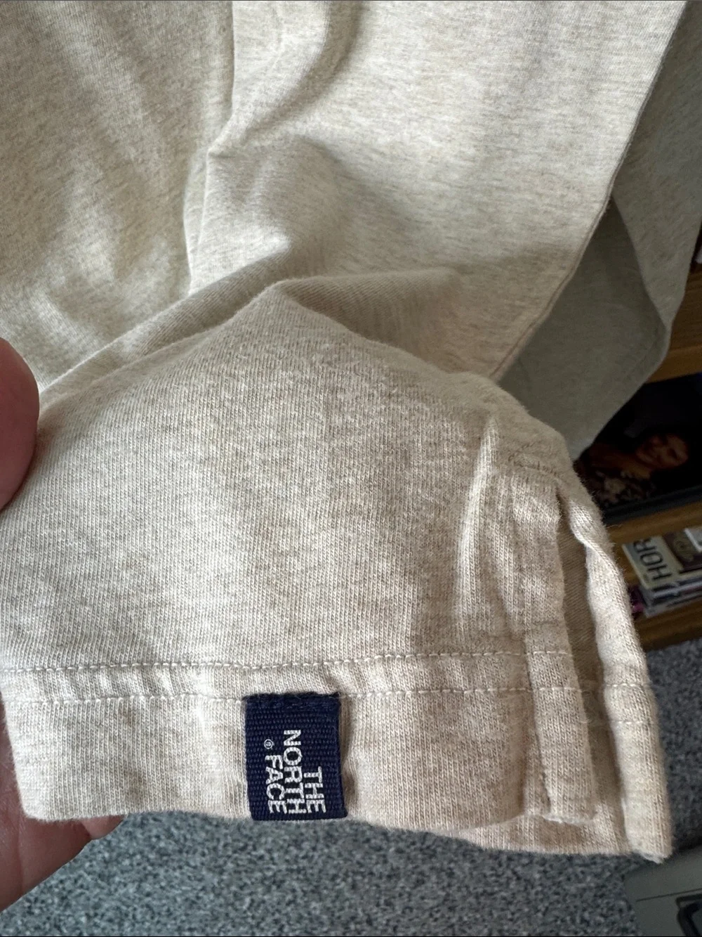 The North Face Men's Crewneck Long-sleeved Tee - Heather Oatmeal